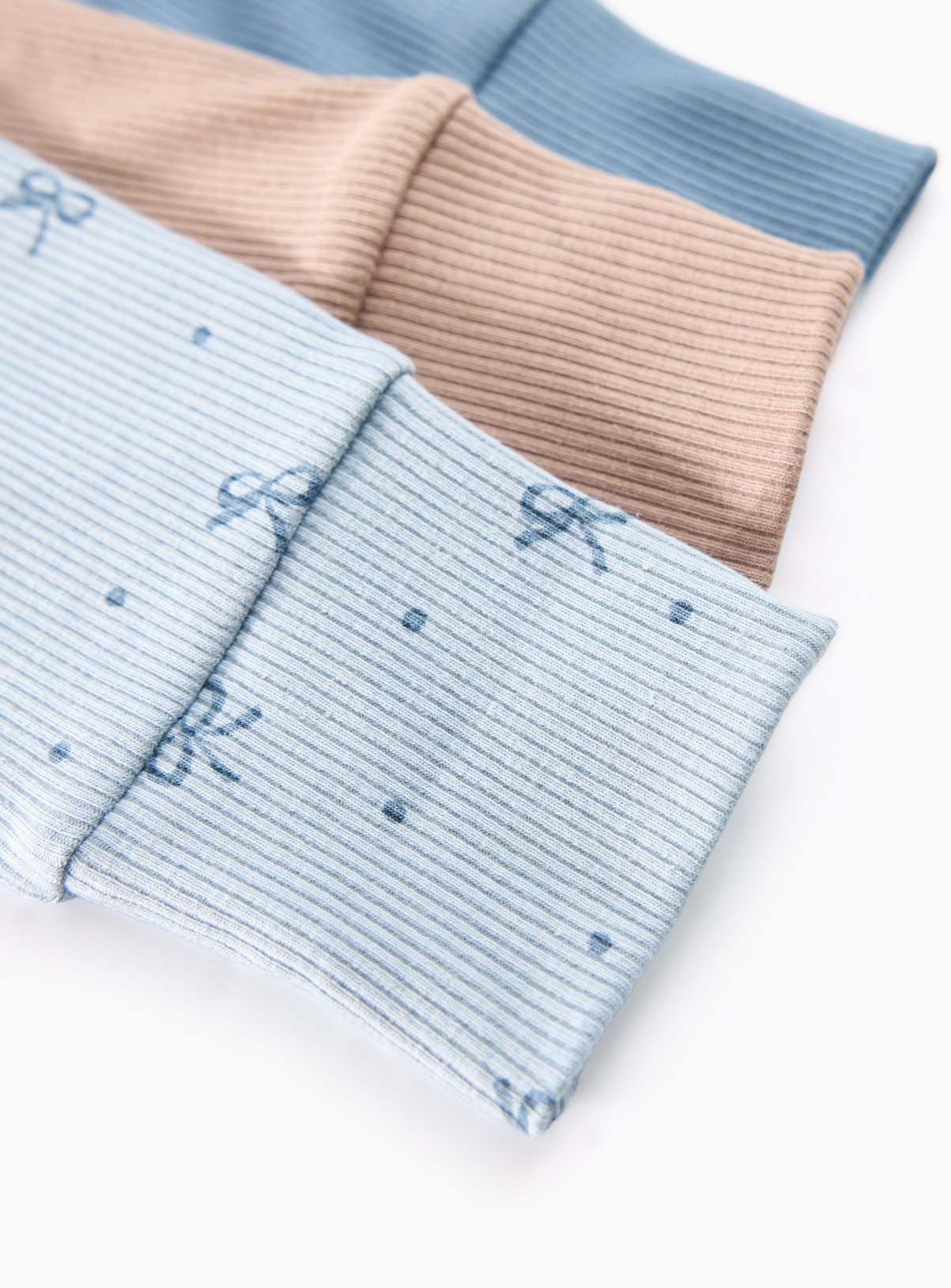 Blue Ribbed Leggings 5 Pack 12-18 months - Image 3 thumbnail